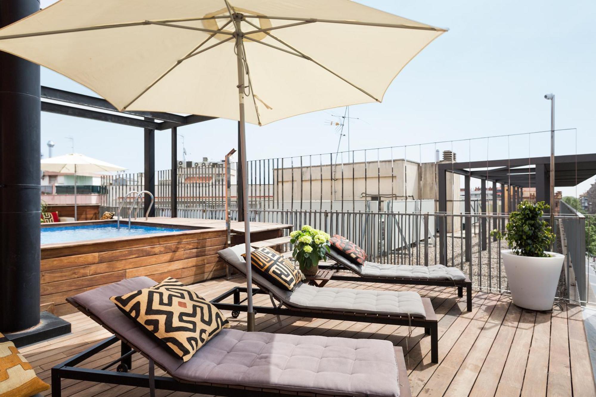 Apartment Barcelona Rentals - Pool Terrace In City Center Exterior foto