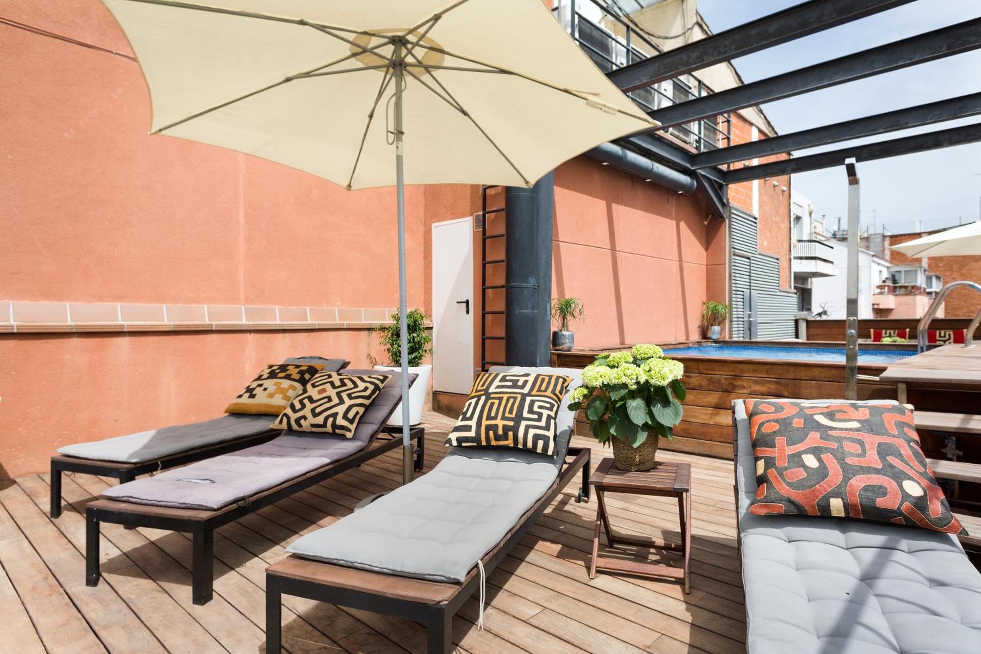 Apartment Barcelona Rentals - Pool Terrace In City Center Habitación foto